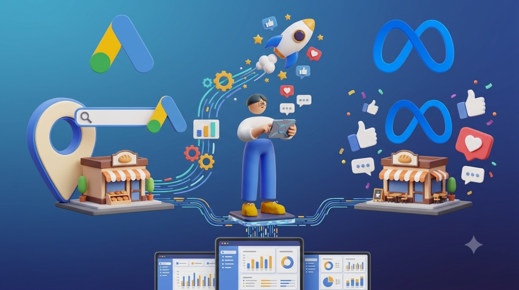 Como atrair clientes da sua cidade usando Google e Meta Ads